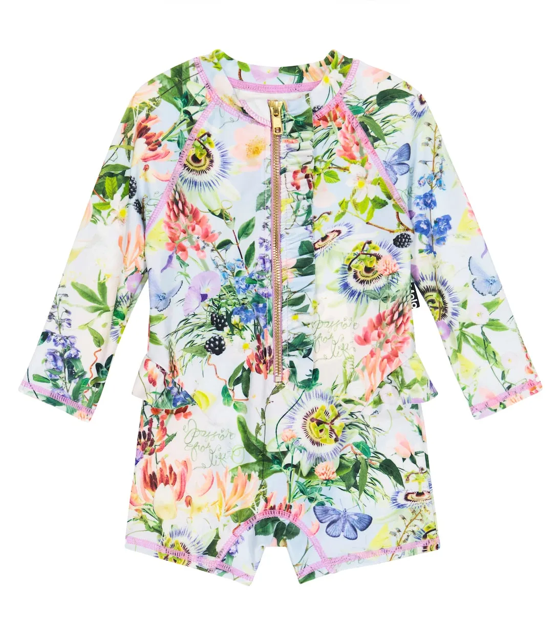 Baby nigella swimsuit with Molo rash guard, multicolor