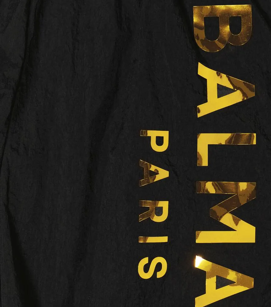 Balmain logo swim trunks, black