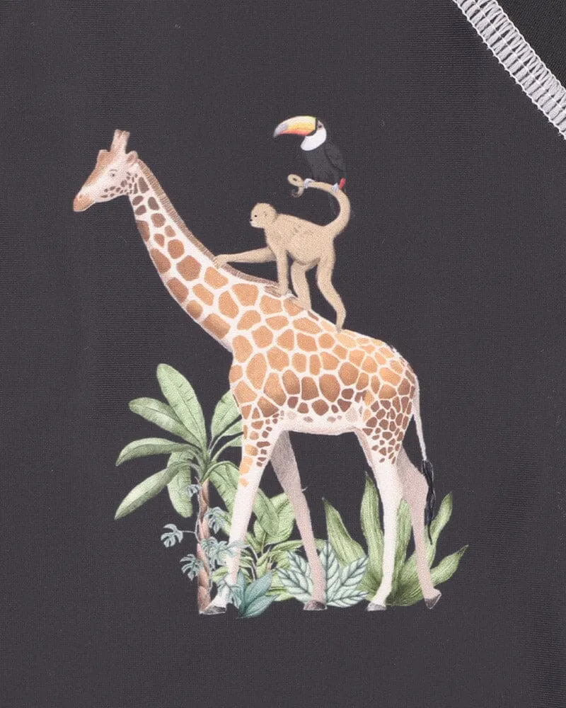 Bebe - Silas Jungle Animals Rash Top