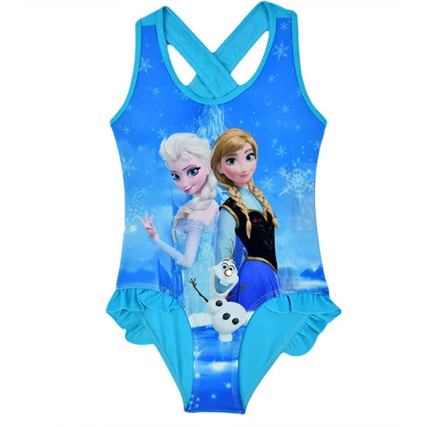 Bikini Children One Piece Swimsuit Cartoon Girl's Swimwear