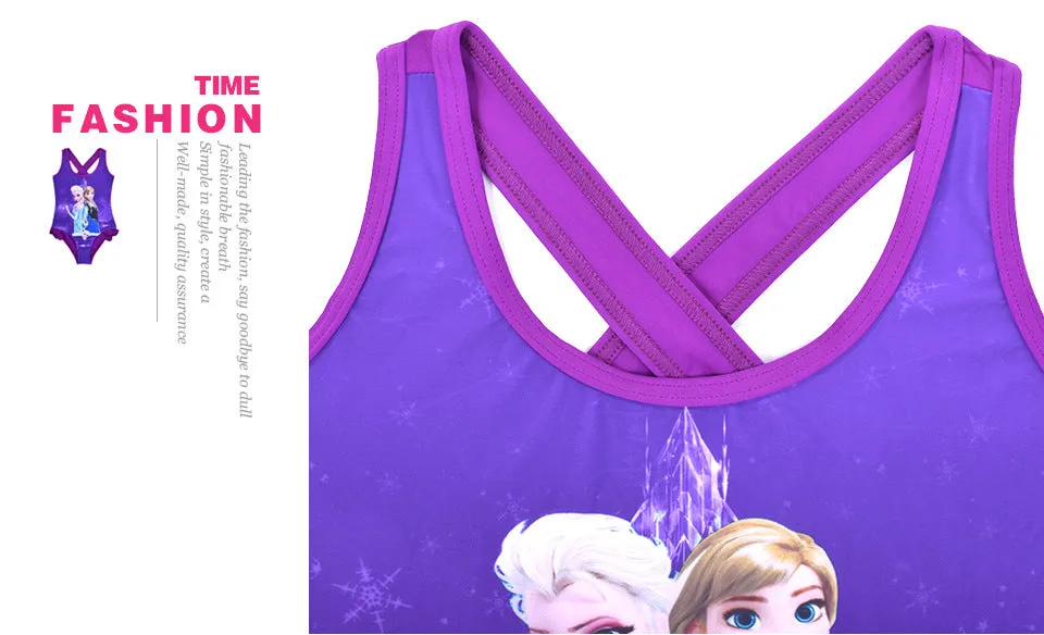 Bikini Children One Piece Swimsuit Cartoon Girl's Swimwear
