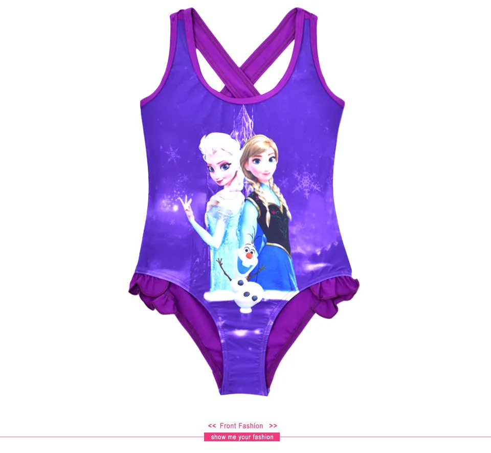 Bikini Children One Piece Swimsuit Cartoon Girl's Swimwear