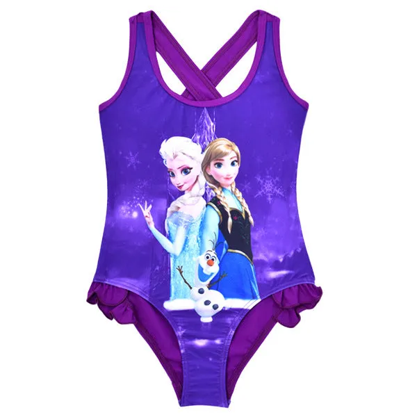 Bikini Children One Piece Swimsuit Cartoon Girl's Swimwear