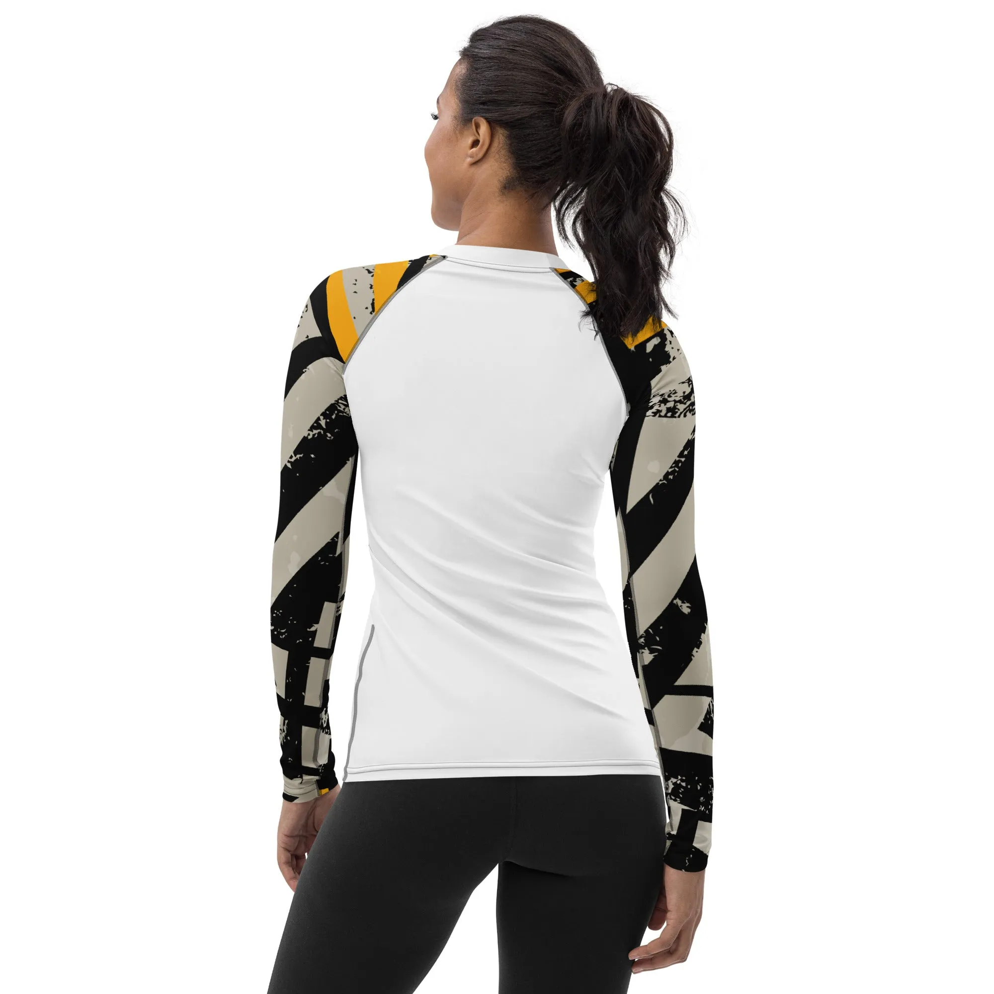 Black and Gold Women's Rash Guard