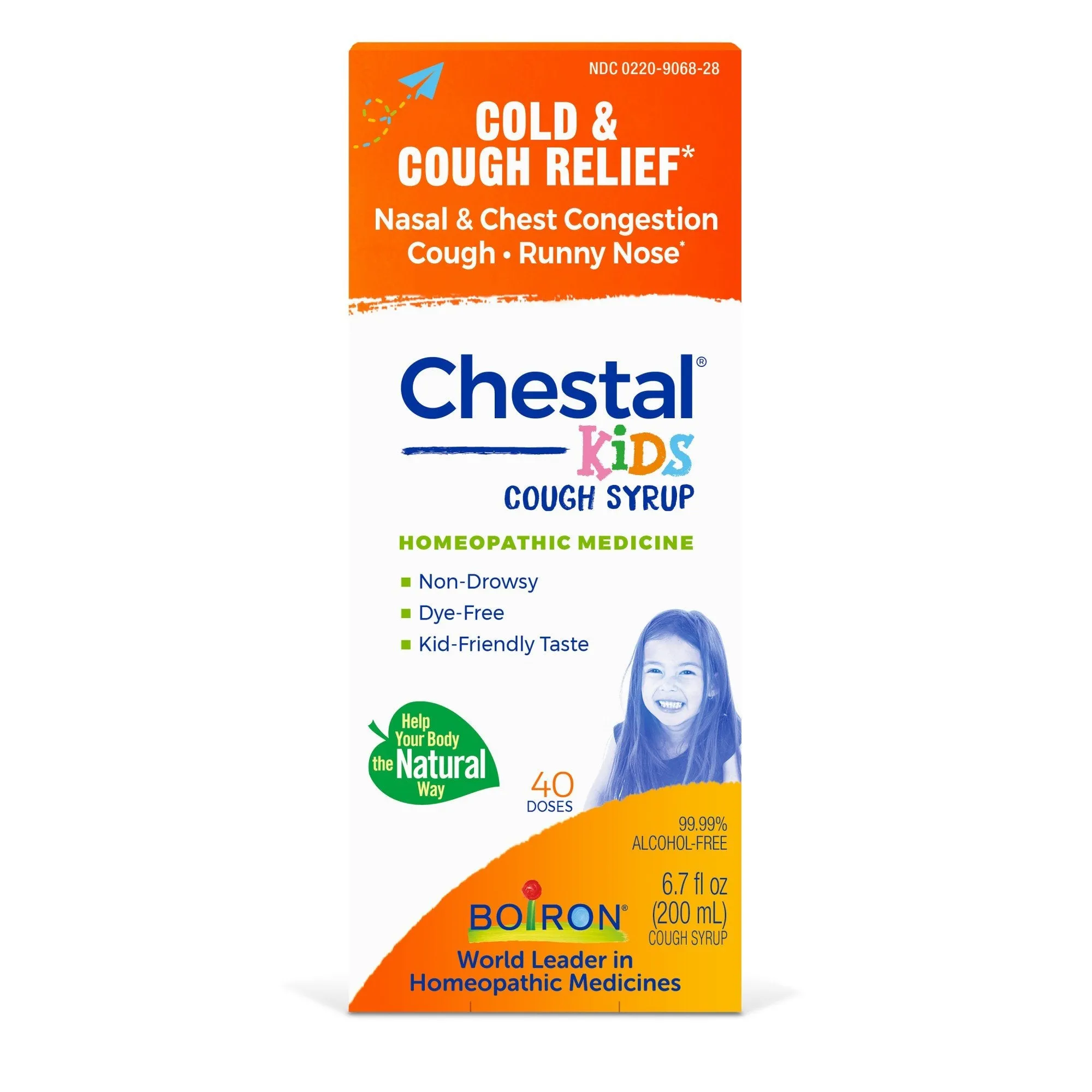 Boiron Chestal Kids Cold & Cough Homeopathic Medicine For Cold & Cough 6.7 fl oz Liquid