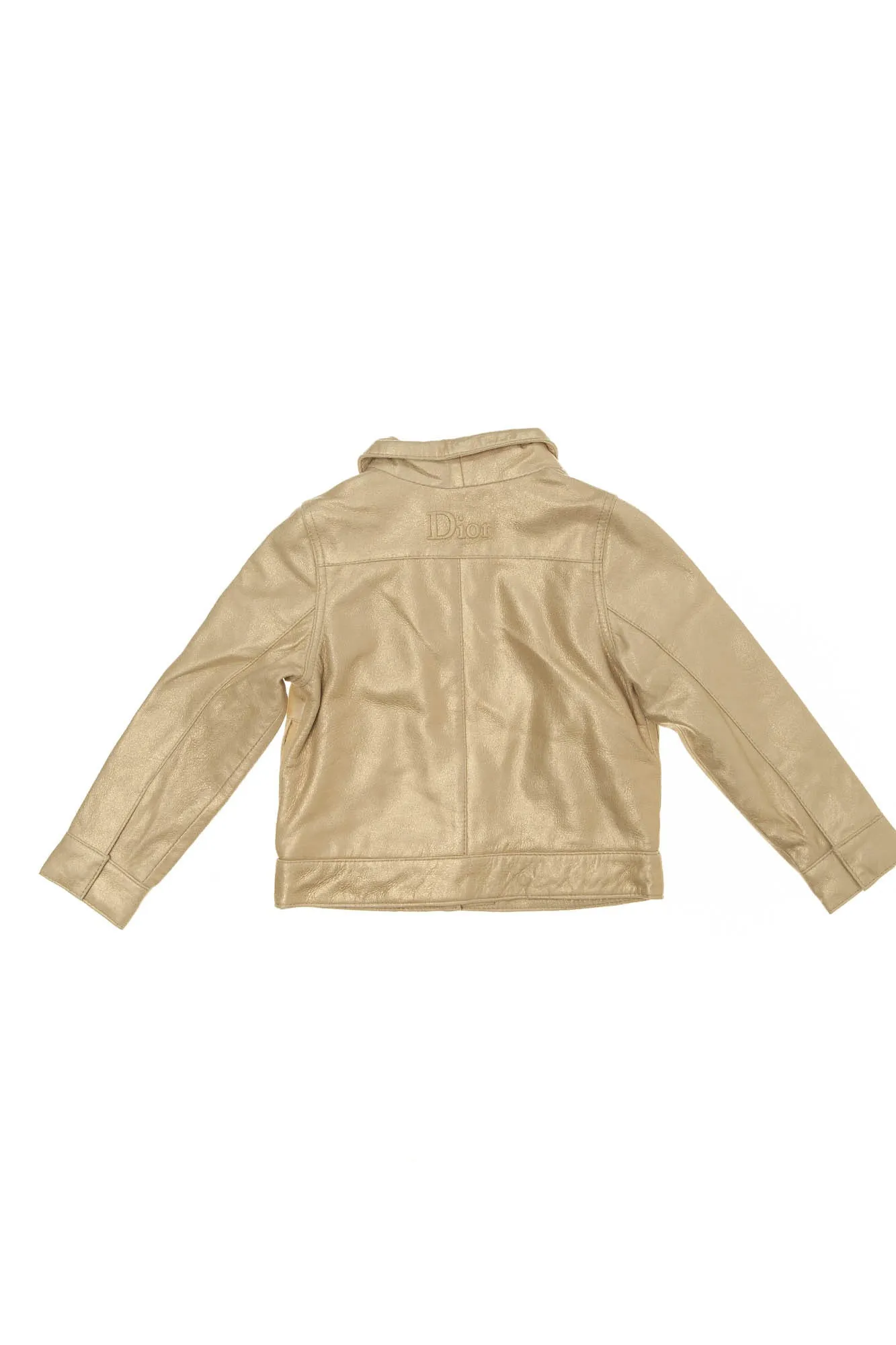 Christian Dior - Gold Brushed Lamb Leather Jacket - 4A