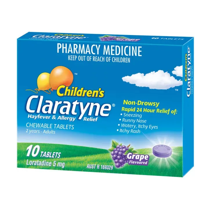 Claratyne Grape Chewable 5mg (Children)