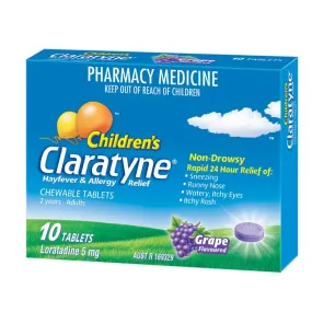 Claratyne Grape Chewable 5mg (Children)