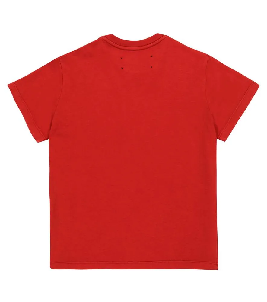 Cotton jersey T-shirt with Amiri logo, red