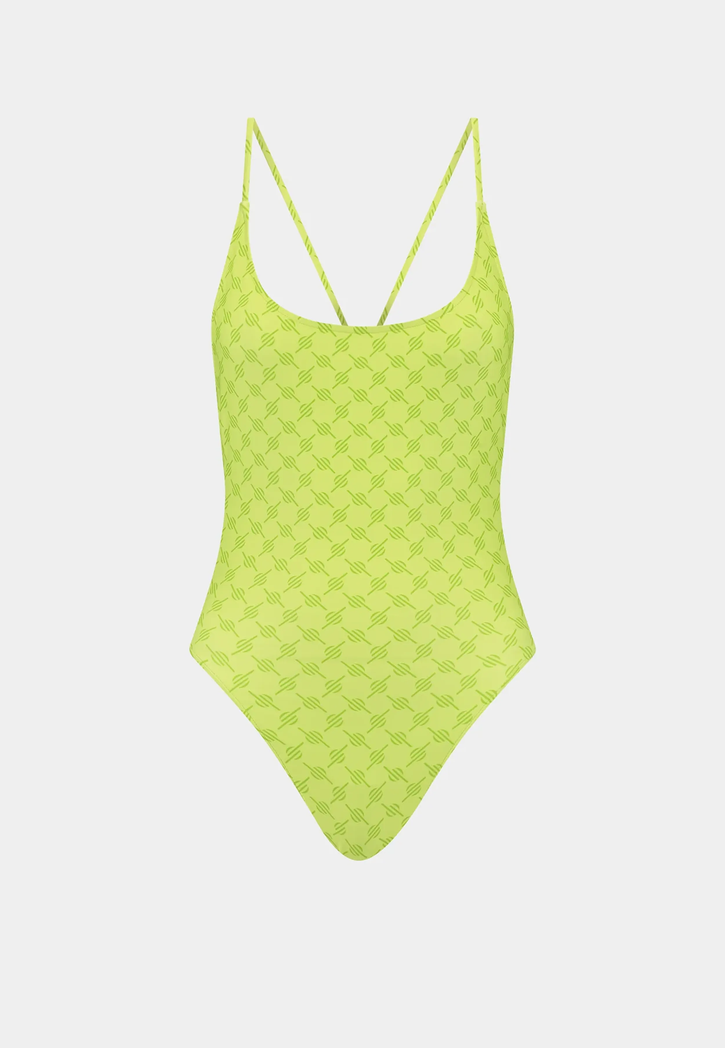 Daily Paper Reya Monogram Swimsuit Daiquiri Green