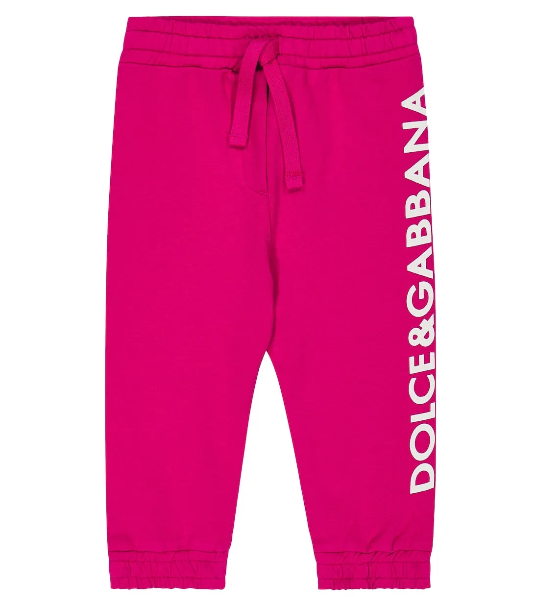 Dolce&Gabbana Kids Leopard Print Jersey Sweatpants, Pink