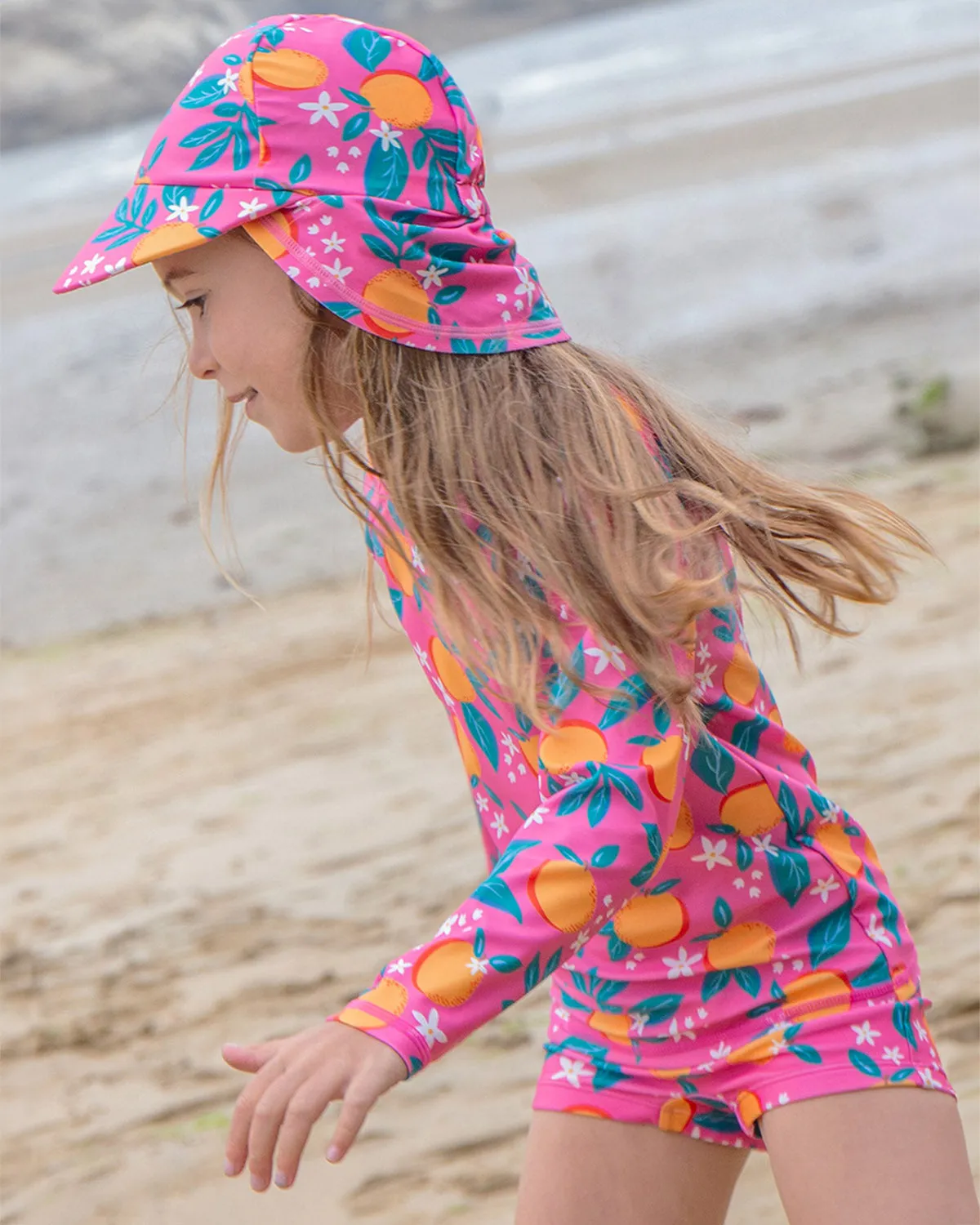Frugi Swim Legionnaires Hat - Orange Blossom