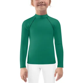 GG - Children's Long Sleeve T-Shirt with Rash Guard - Tropical Rain Forest