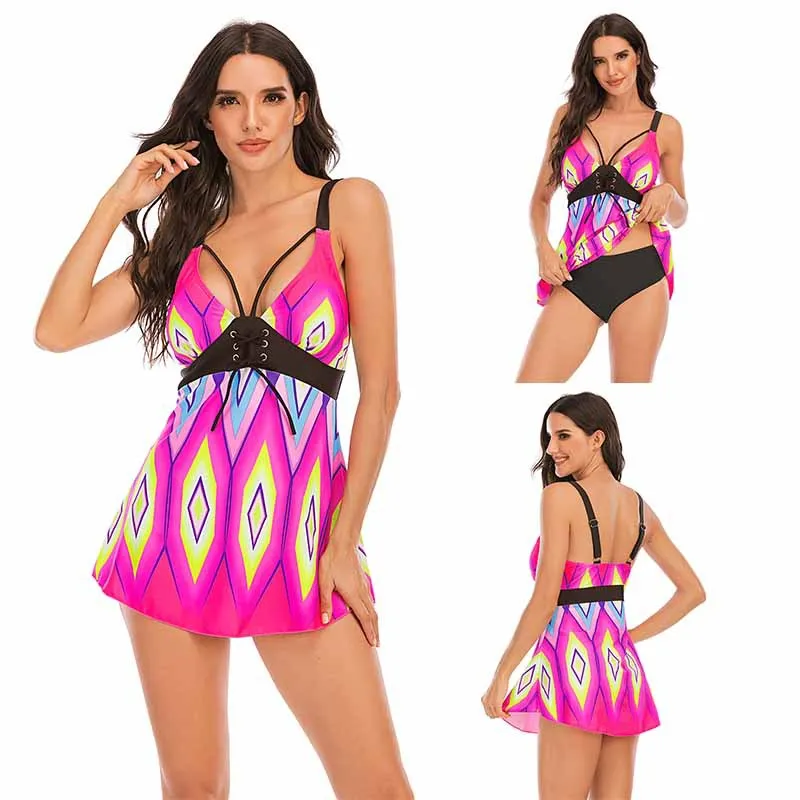Girl’s Swimsuit  Split Skirt Women's Sexy plus Size Bikini Swimwear