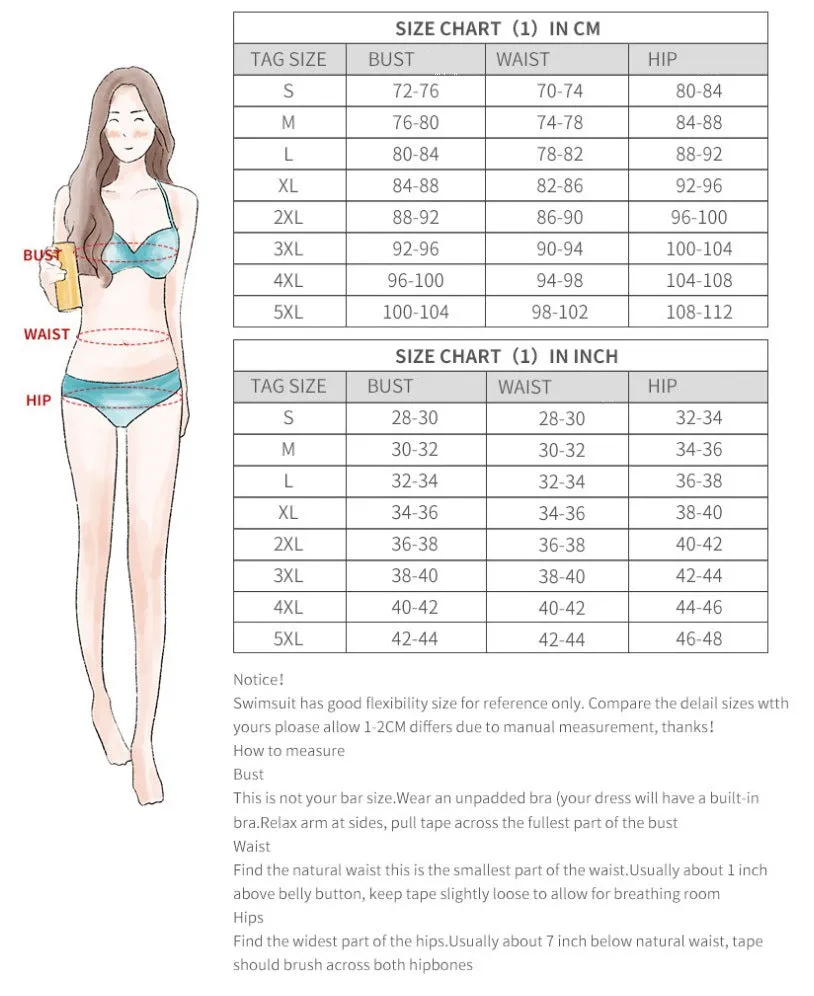 Girl’s Swimsuit  Split Skirt Women's Sexy plus Size Bikini Swimwear