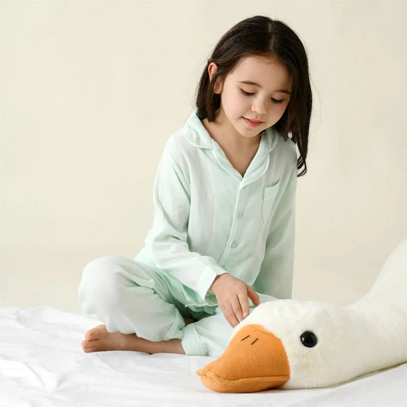 Green Kids Cotton Gauze Pajama Set