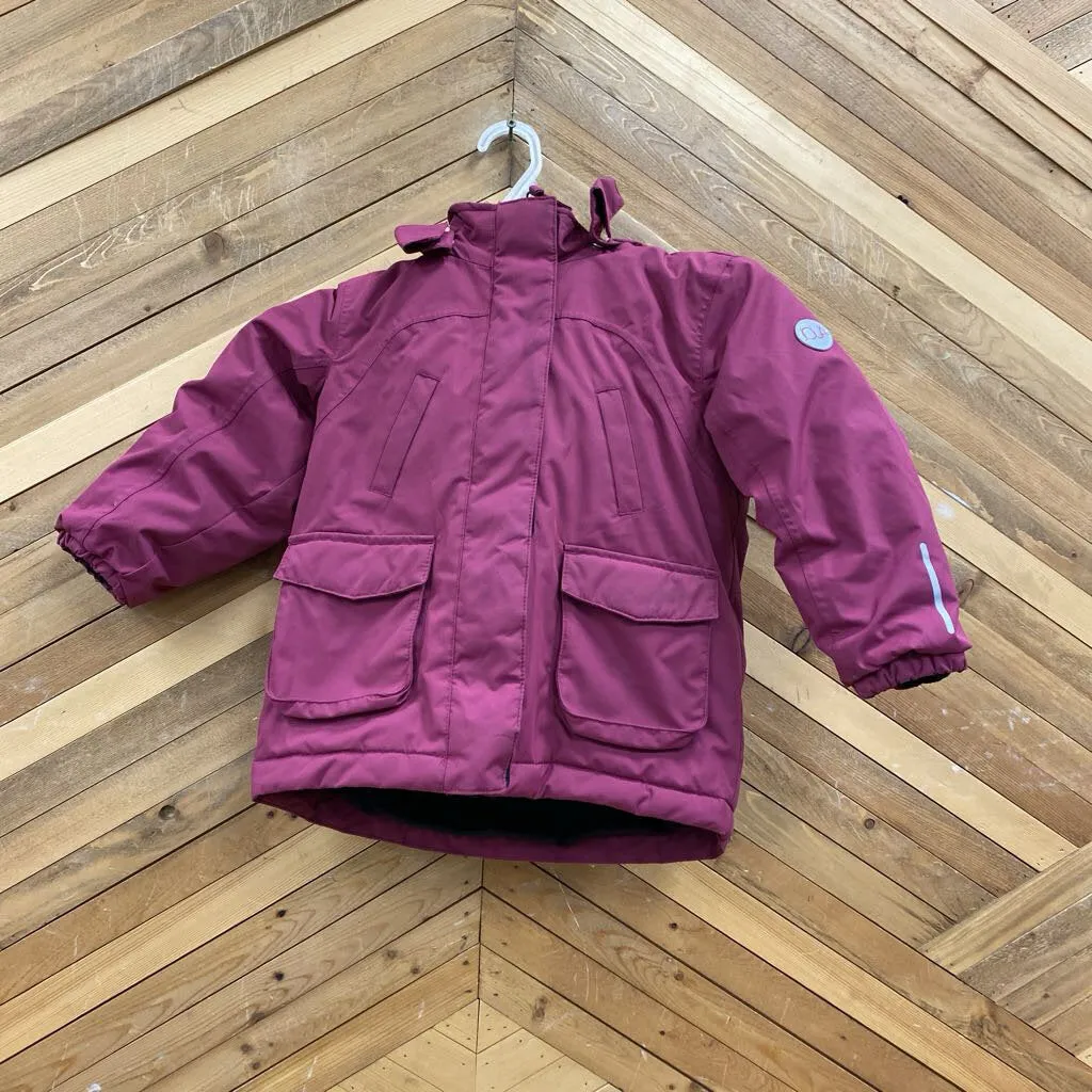 Joua - Kids' Ski Jacket - MSRP $170: Maroon/Dark Pink/Violet-children-4