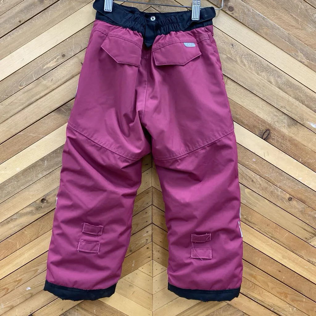 Joua - Kids' Snow Pants - MSRP $125: Maroon/Dark Pink/Violet-children-4