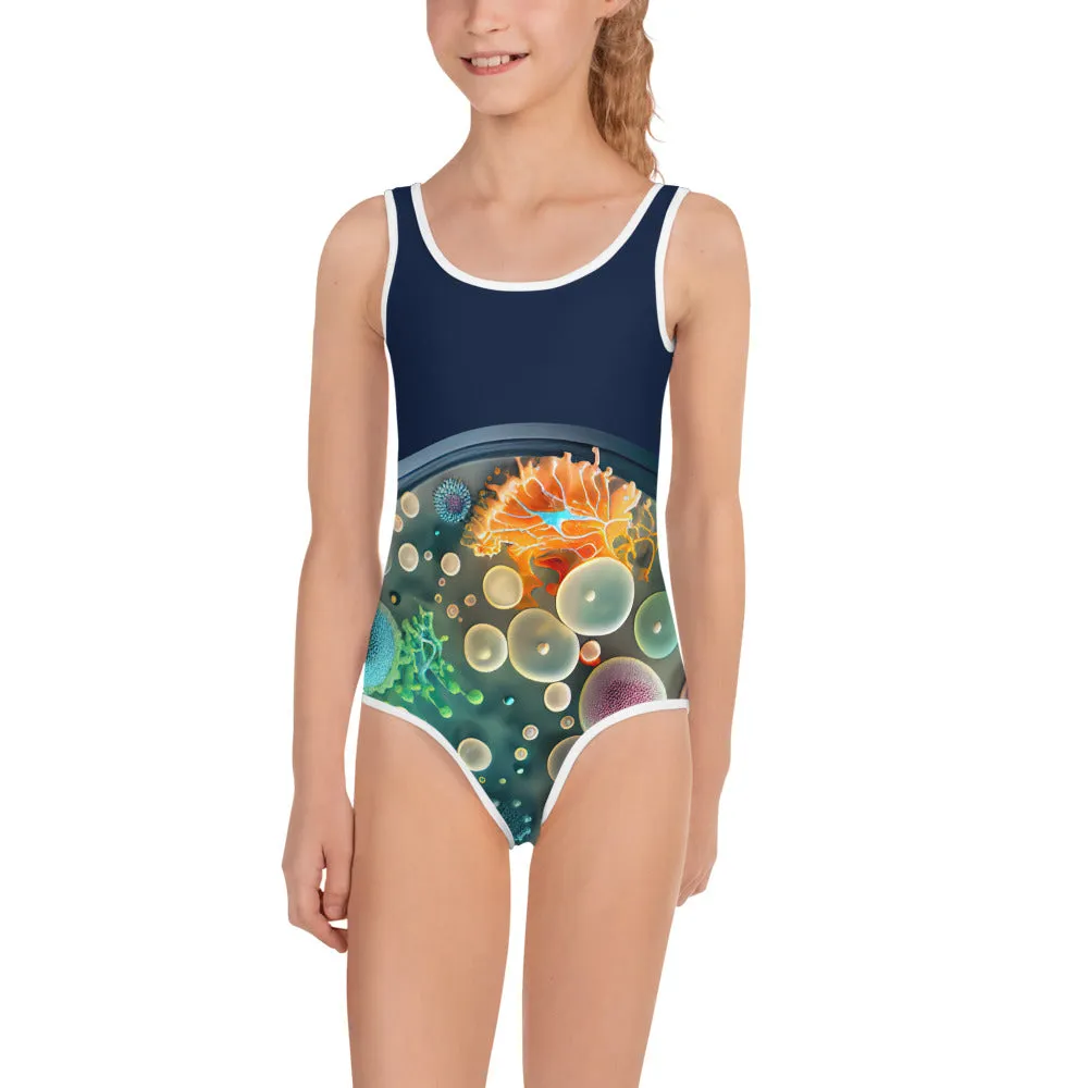 Kids Swimsuit Green World