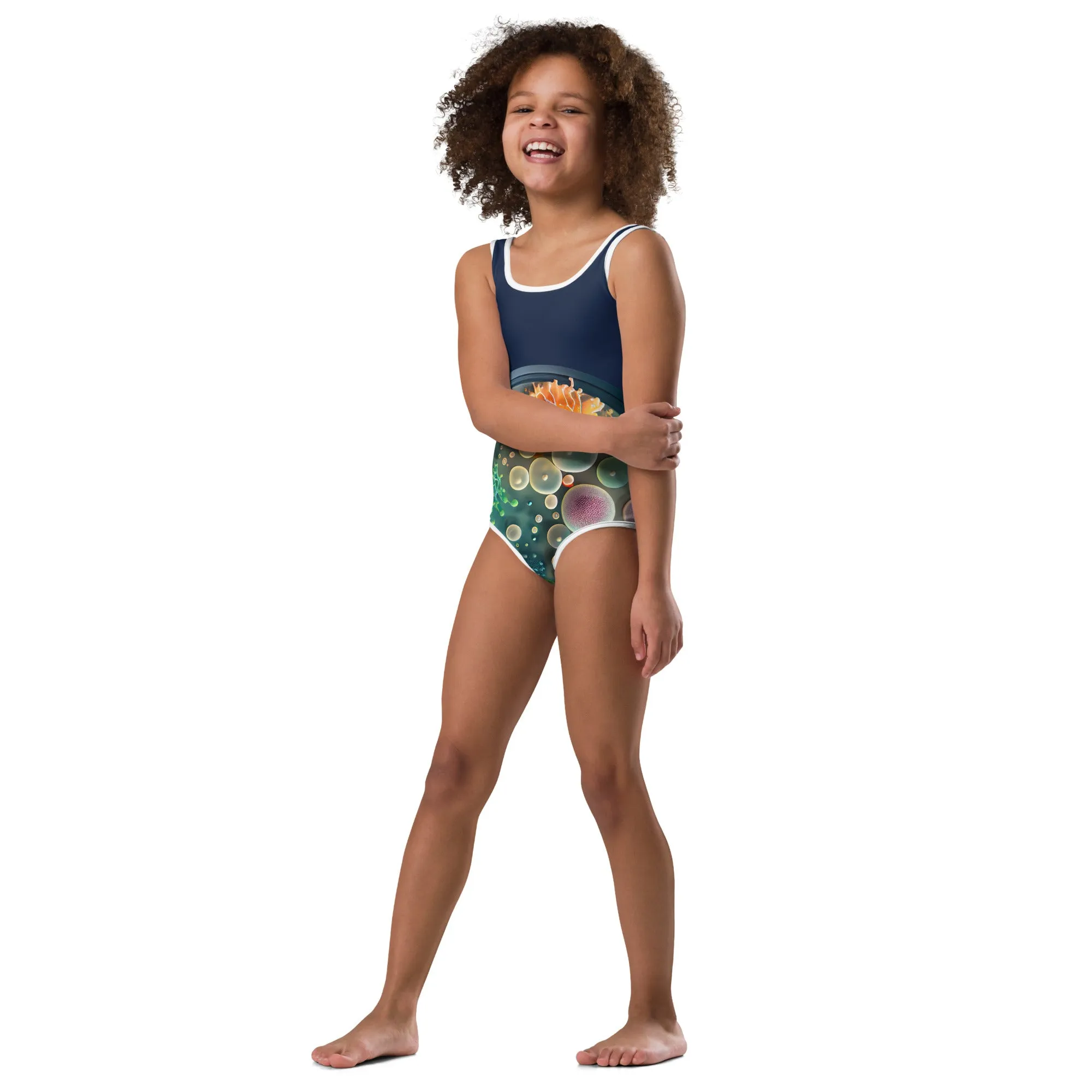 Kids Swimsuit Green World