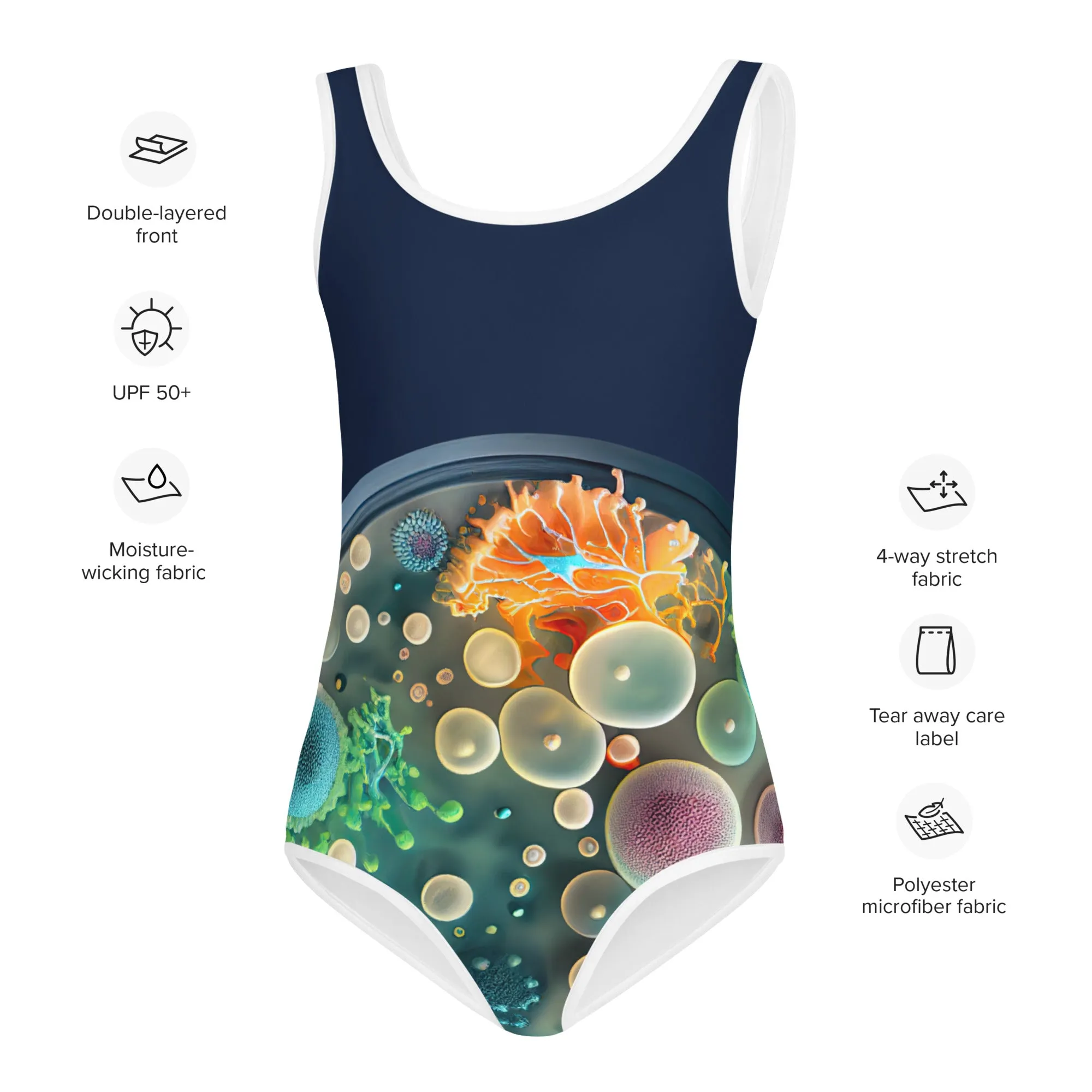 Kids Swimsuit Green World