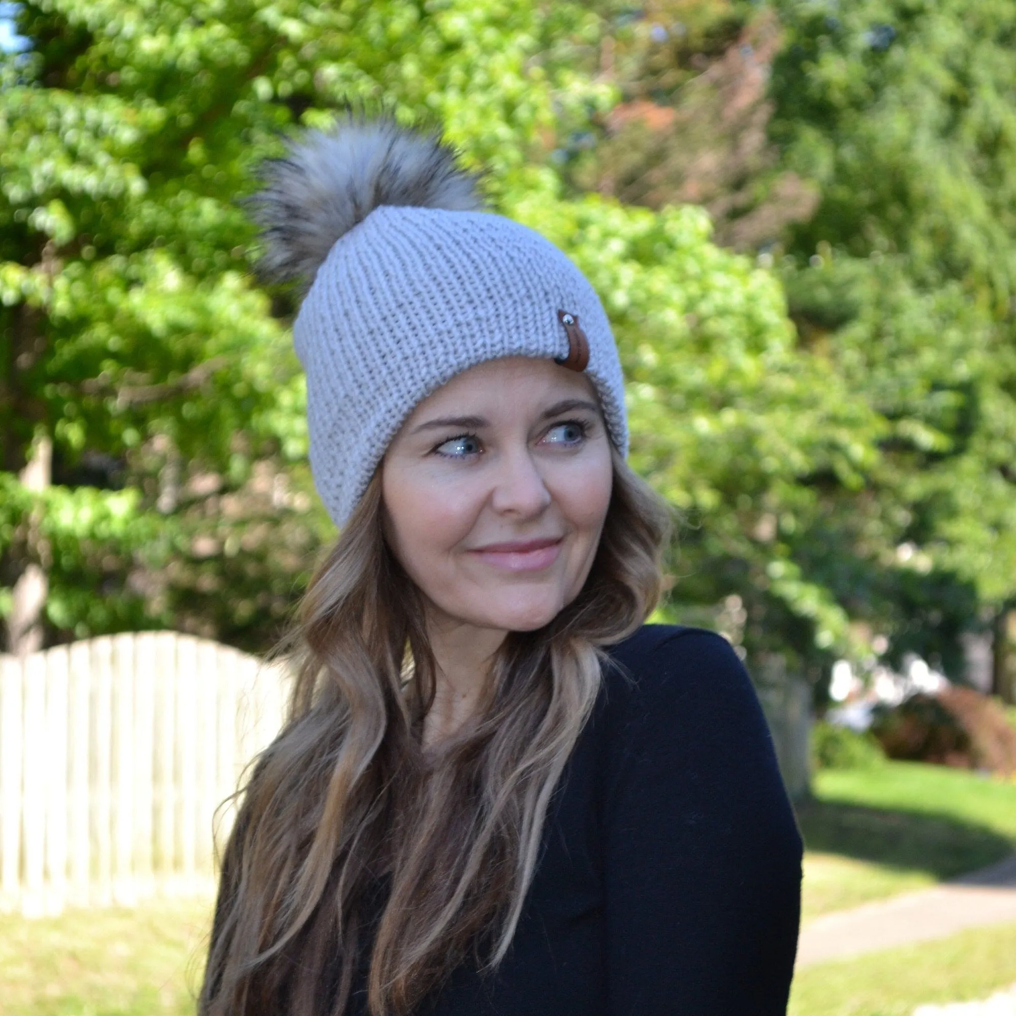 KNITTING PATTERN The Ultimate Double Layer Beanie Hat, Cap Toque Unisex Boho Sleek Timeless Women's Men's Children's Gray Cap, Hat