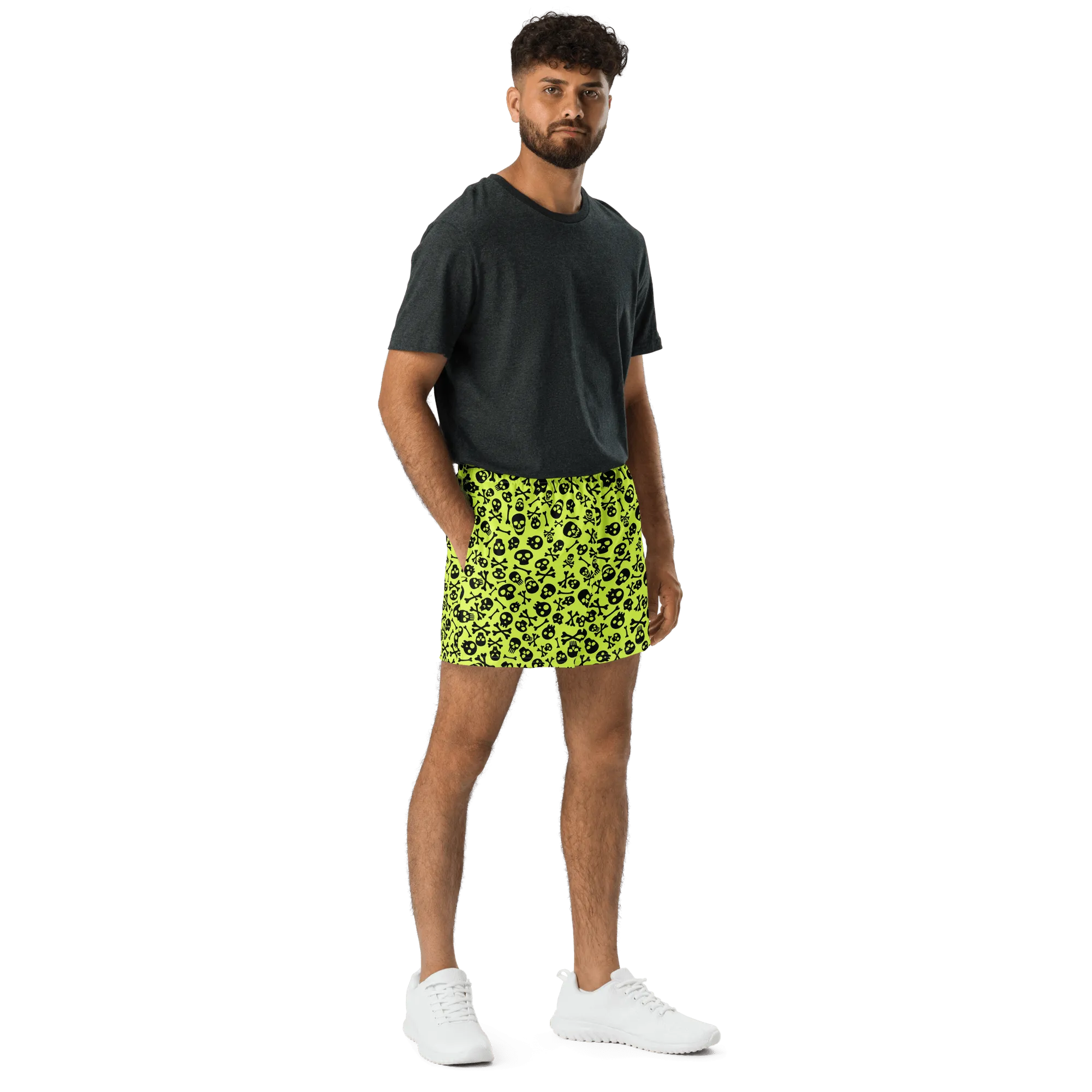Lime Bones Unisex Unlined Swim Trunks