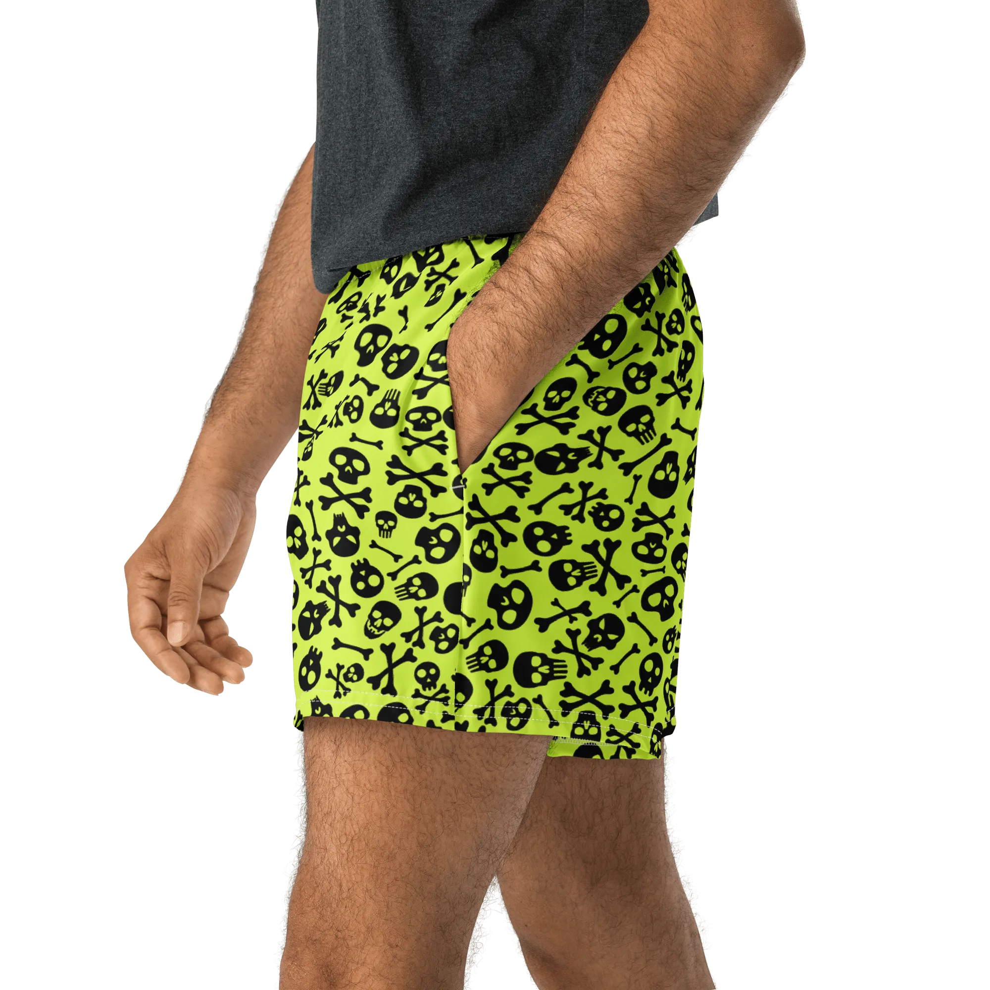 Lime Bones Unisex Unlined Swim Trunks