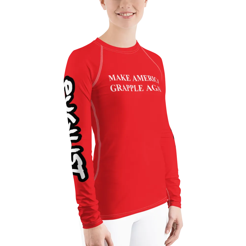 Make America Grapple Again Women's Rash Guard