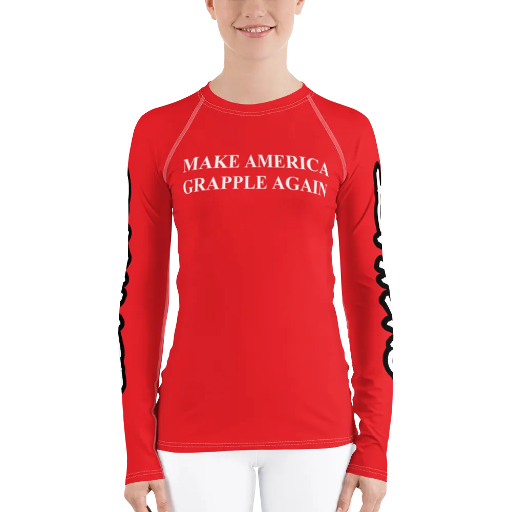 Make America Grapple Again Women's Rash Guard