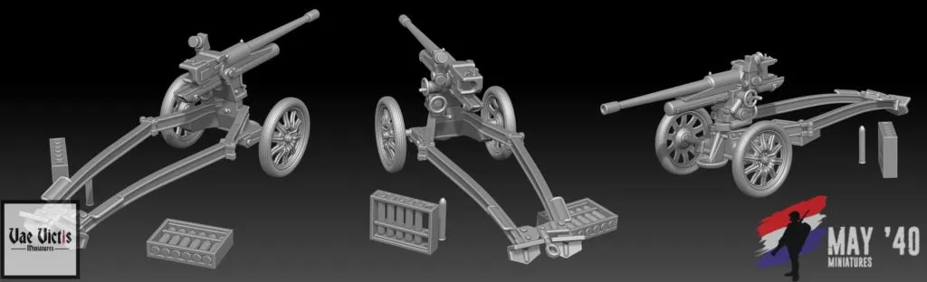 ~May '40 Böhler 47mm PAG AT Gun Advancing- Pewter