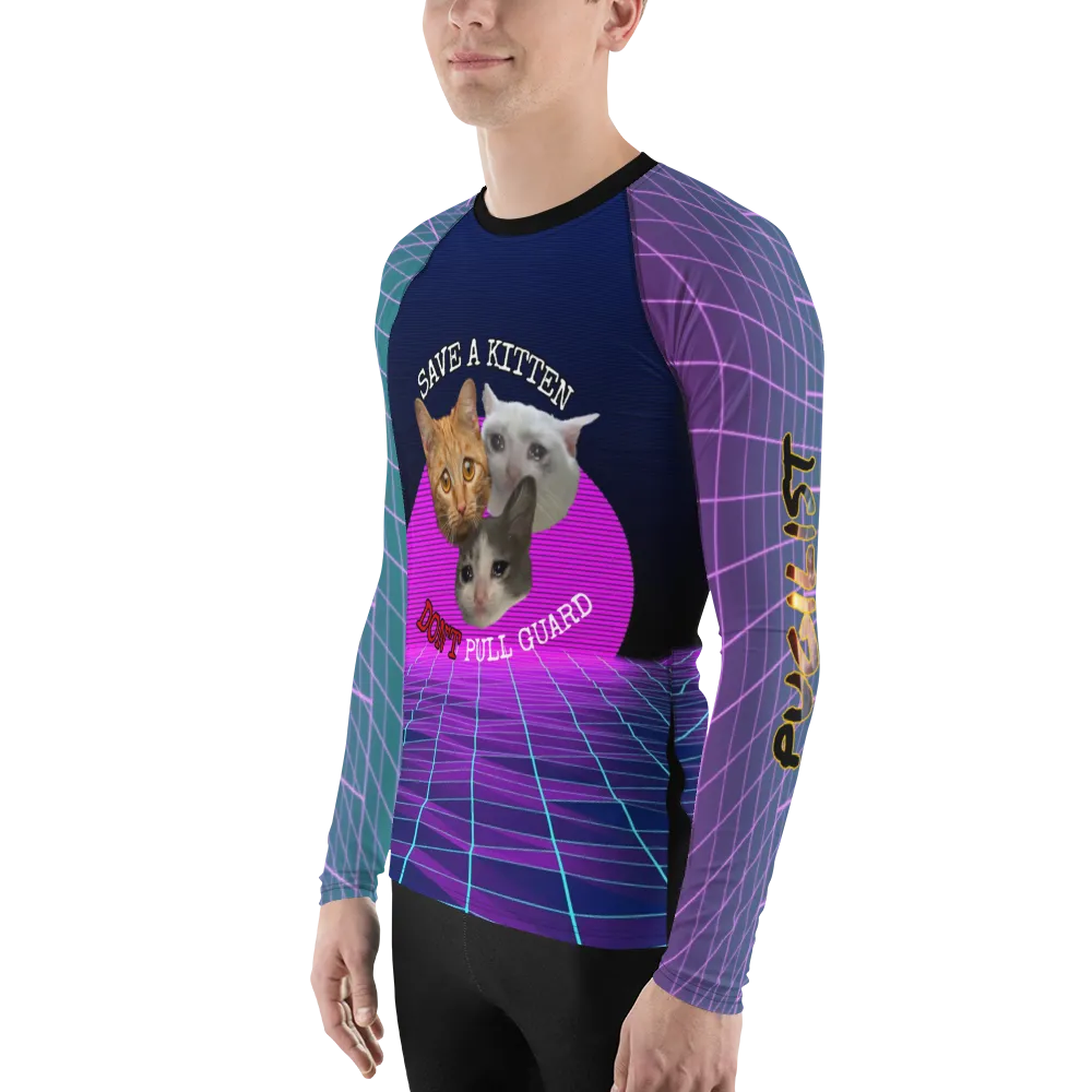 Men's Save a Kitten Rash Guard