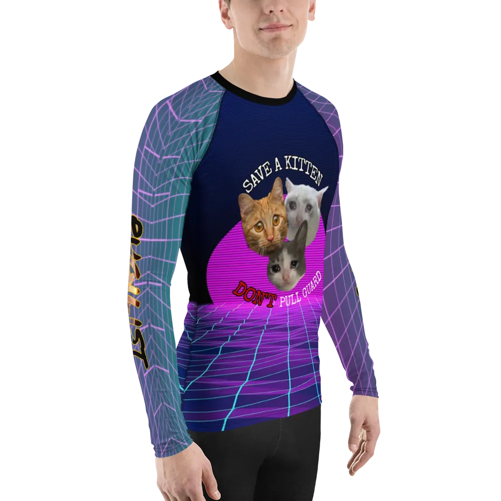 Men's Save a Kitten Rash Guard