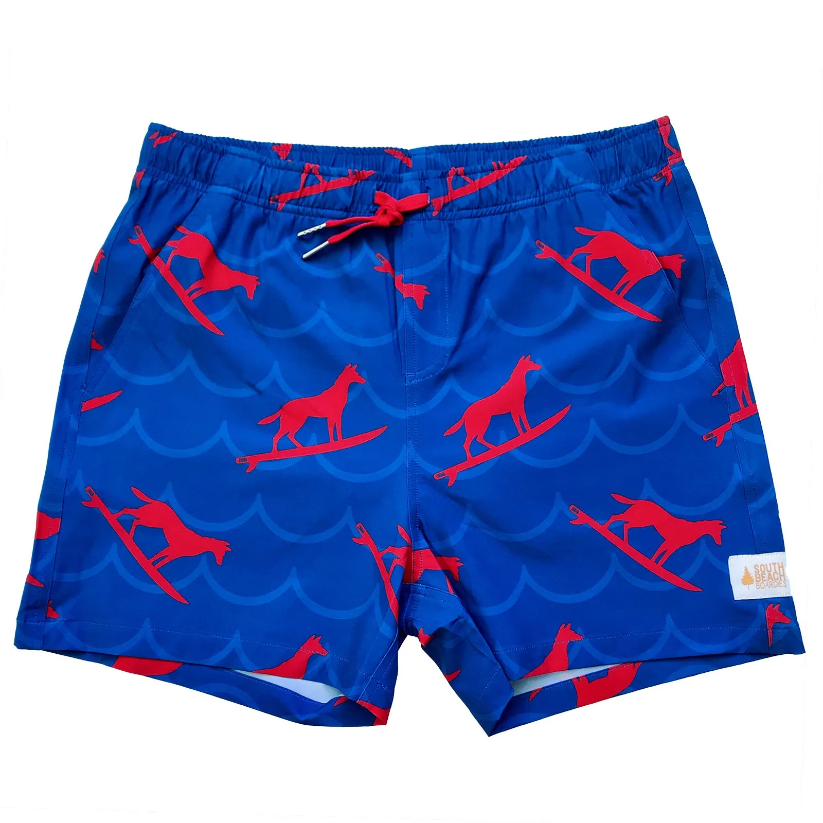 Men's Stretchy Trunks: Dingo Took My Boardies 3.0 Waves
