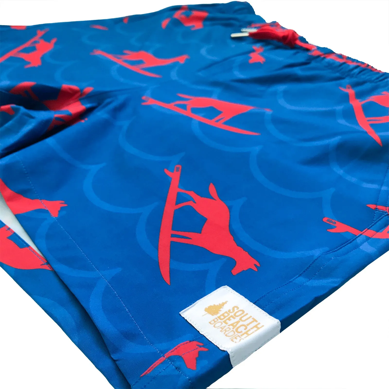 Men's Stretchy Trunks: Dingo Took My Boardies 3.0 Waves