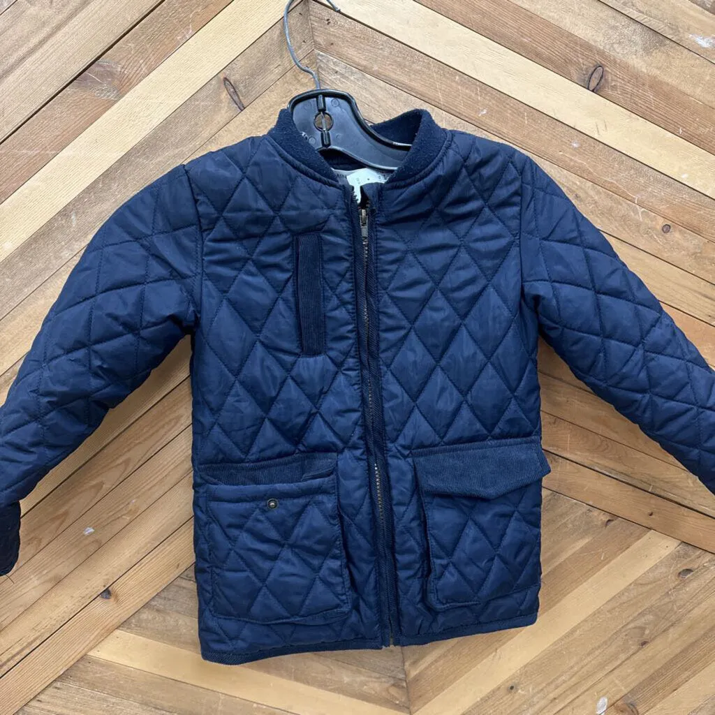 Minoti - Kid's Quilted Jacket - MSRP $50: Dark Blue-children-5-6Y