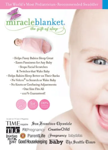 Miracle Blanket Swaddle Wrap for Newborn Infant Baby, Adventure Awaits