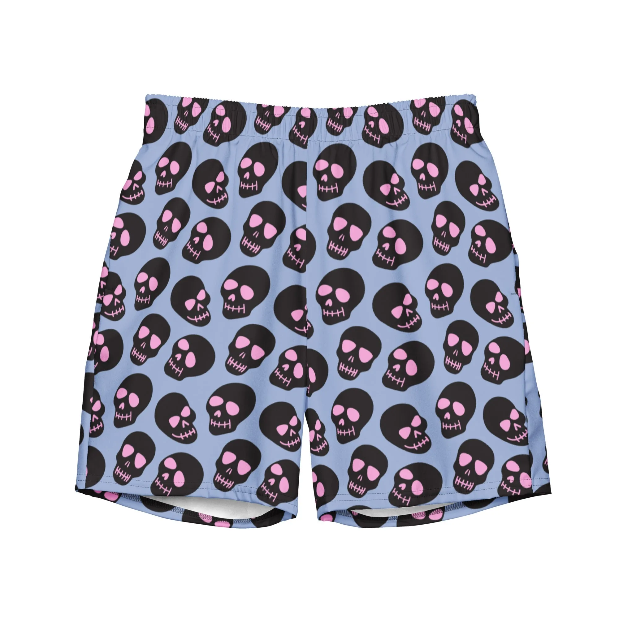 Neon Skull Men's Swim Trunks
