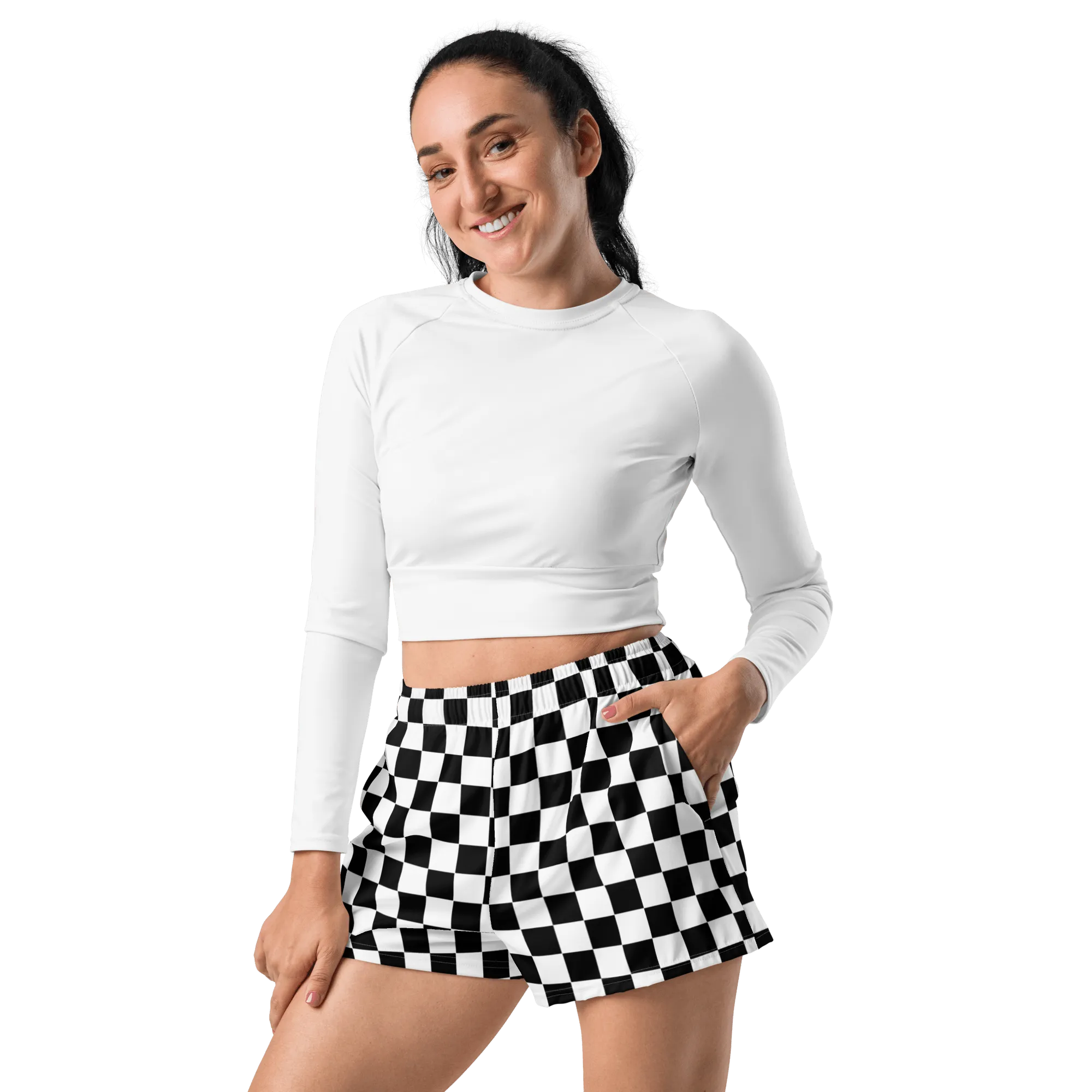 OG Checkered Unisex Unlined Swim Trunks