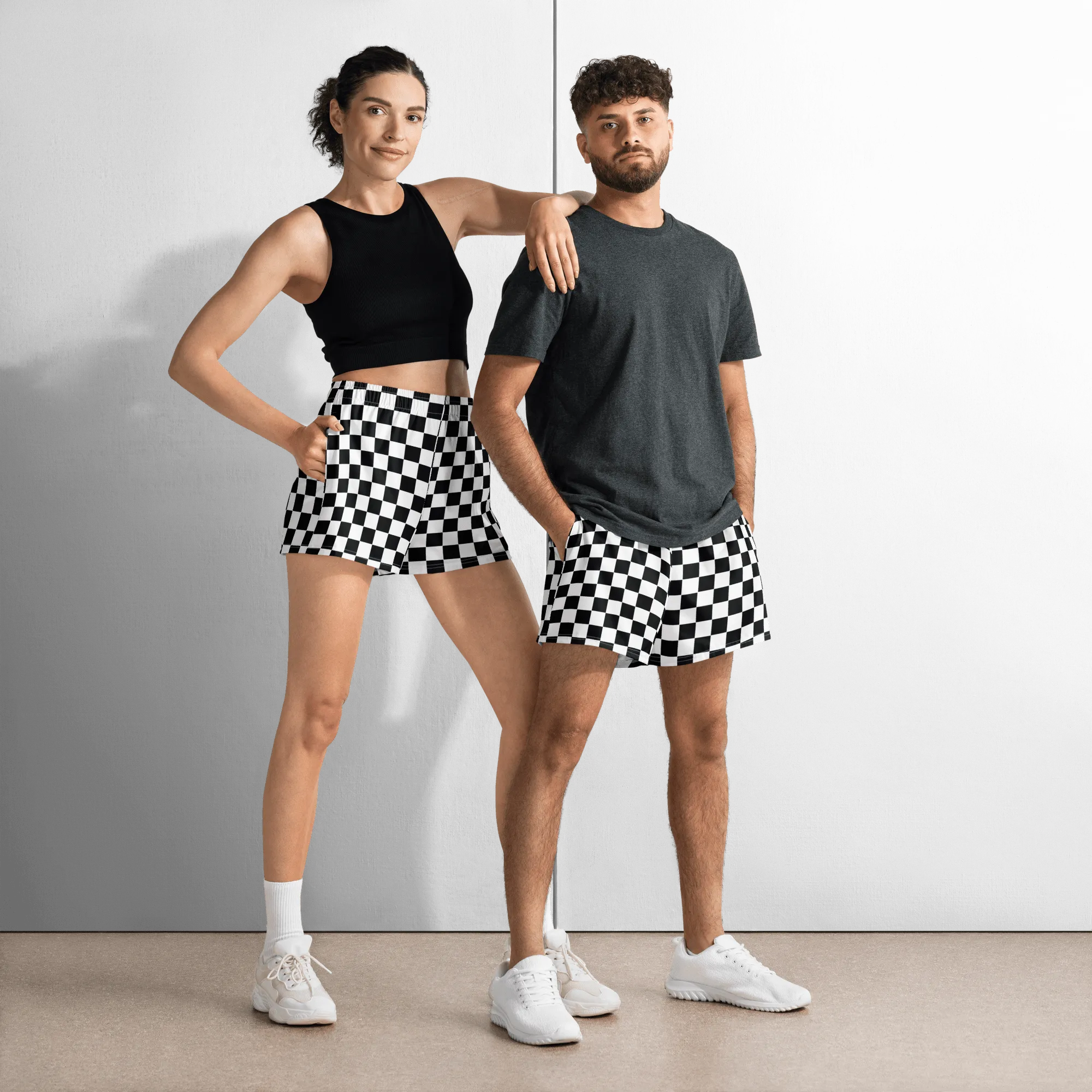 OG Checkered Unisex Unlined Swim Trunks
