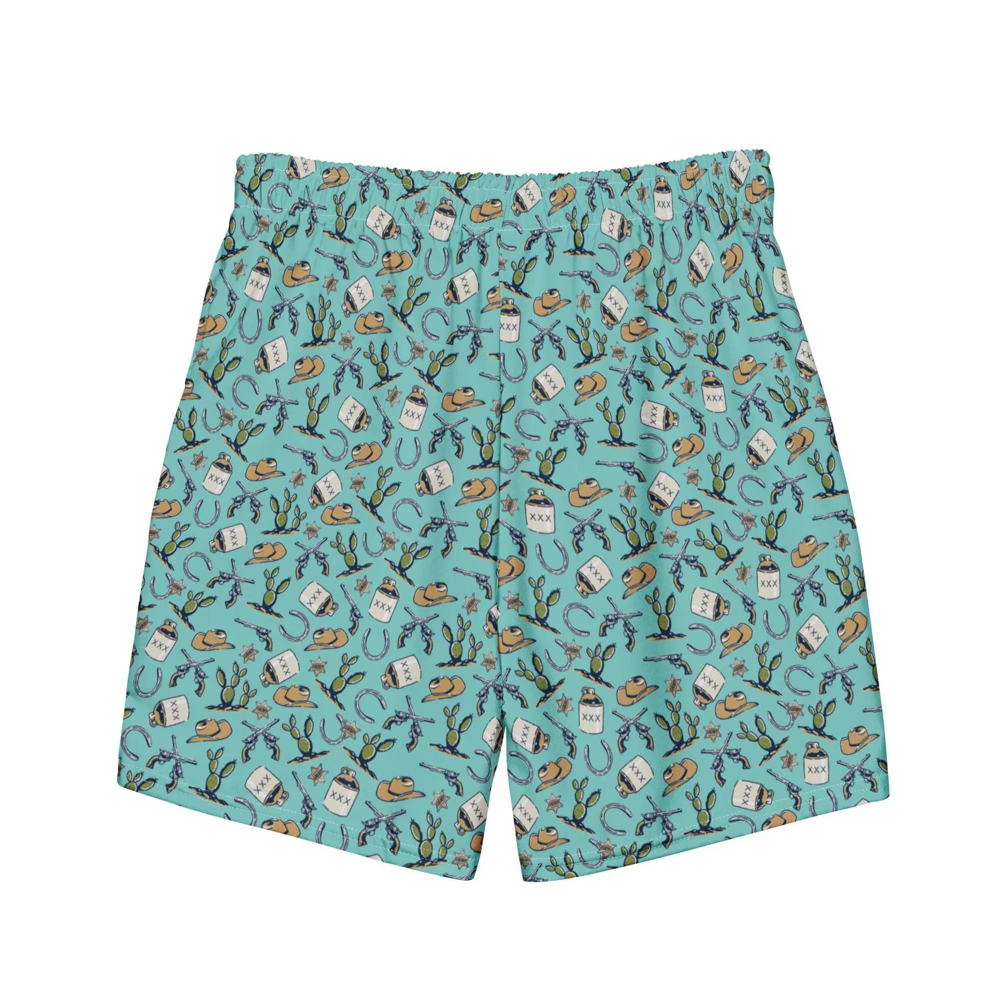 Old Row Western Cowboy Swim Trunks