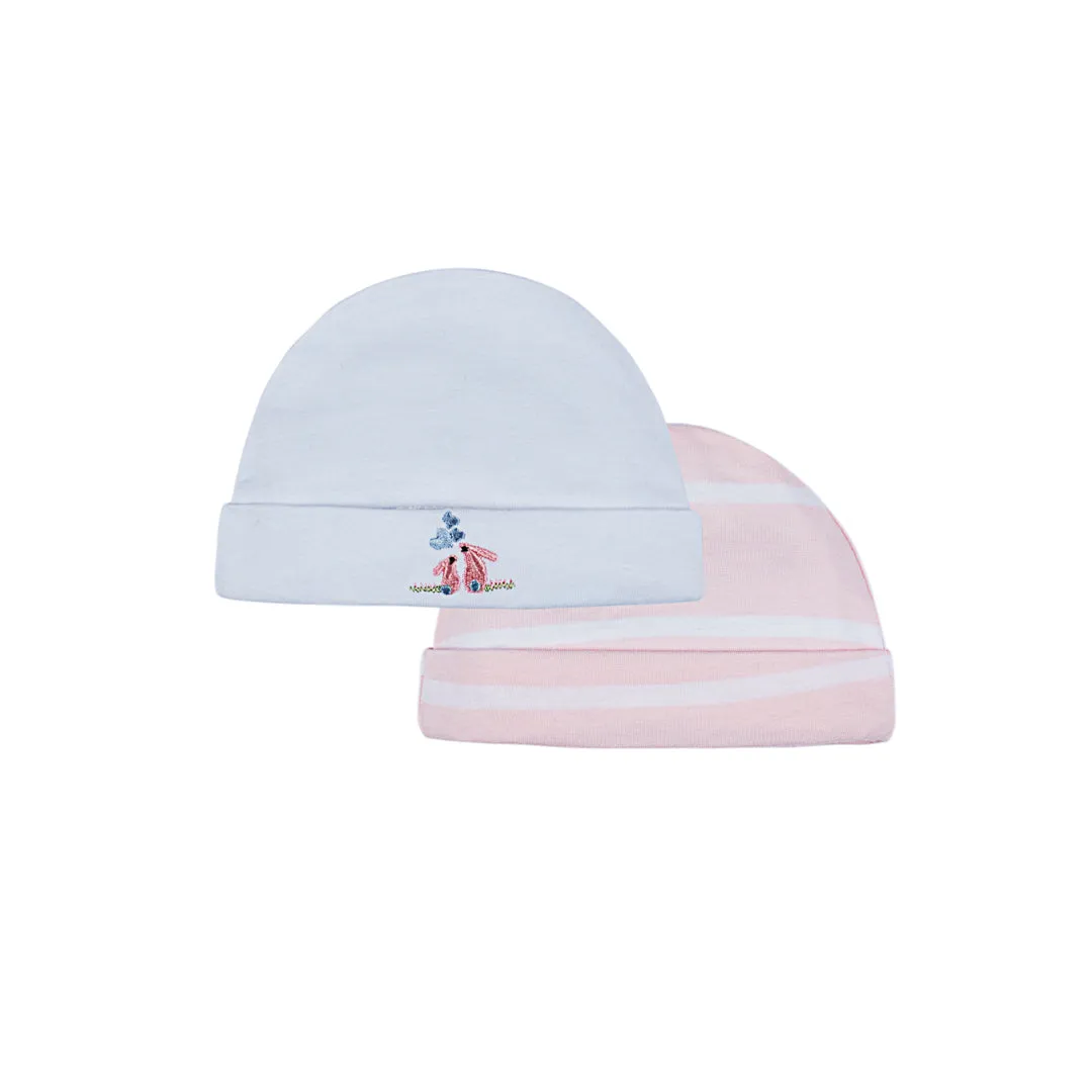 Pink & White Beanies