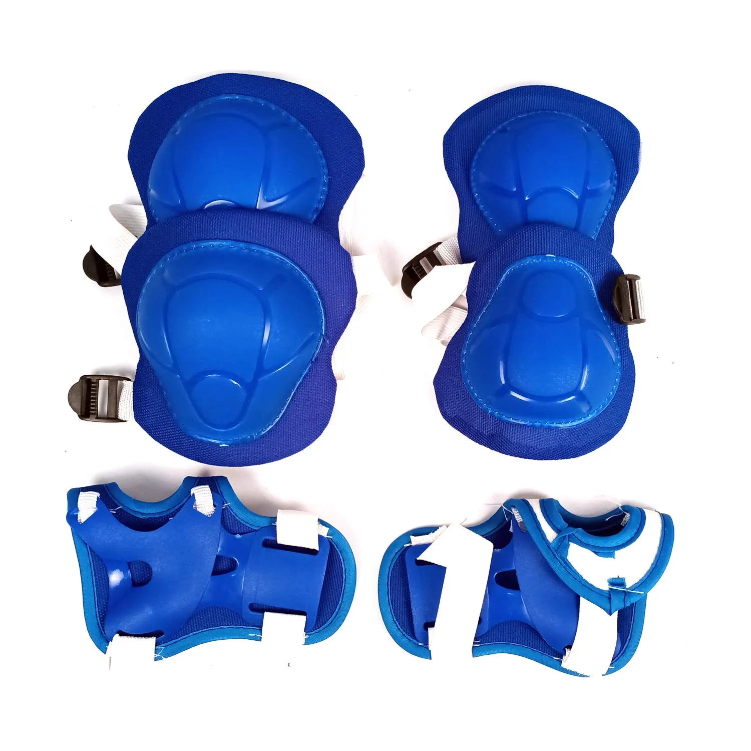 Prokick Protective Set - 2pcs knee pad, 2pcs elbow pad, 2pcs wrist pad, Blue