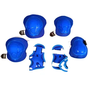 Prokick Protective Set - 2pcs knee pad, 2pcs elbow pad, 2pcs wrist pad, Blue