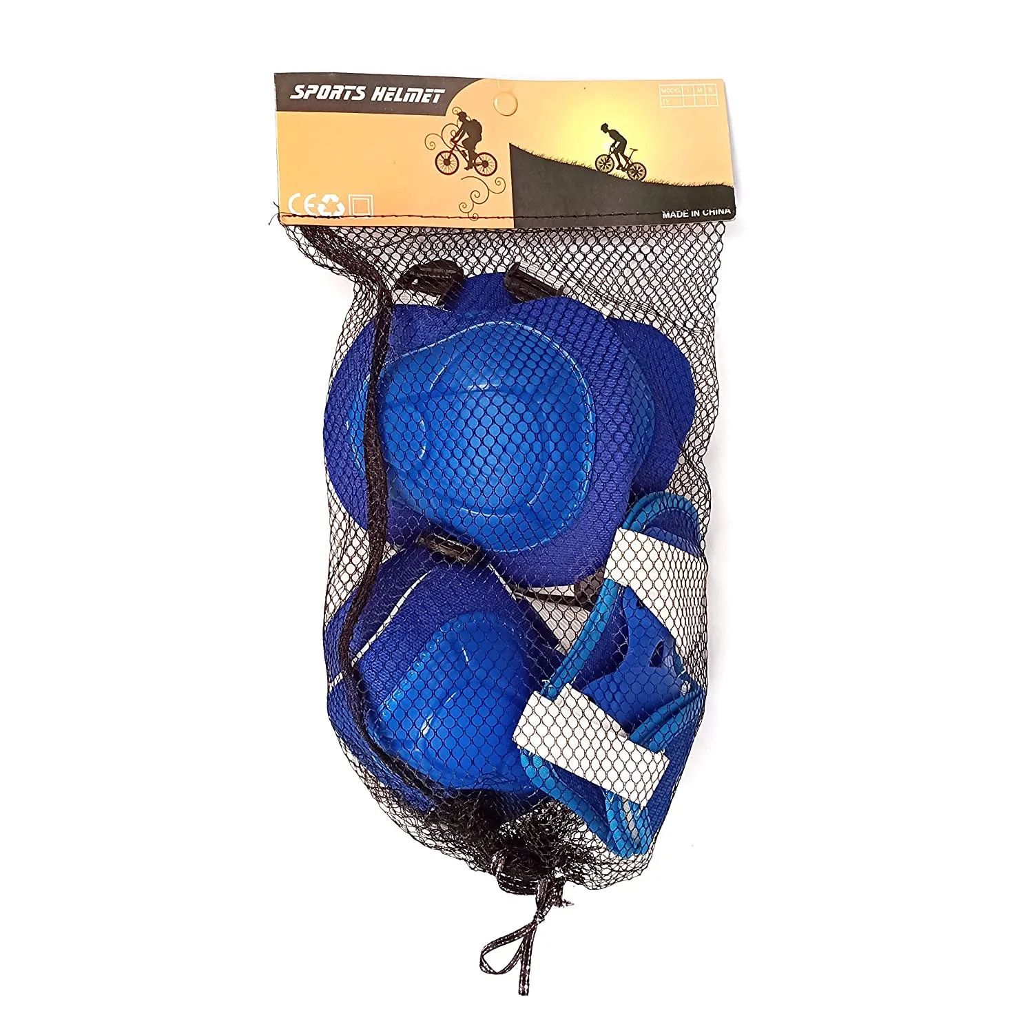 Prokick Protective Set - 2pcs knee pad, 2pcs elbow pad, 2pcs wrist pad, Blue