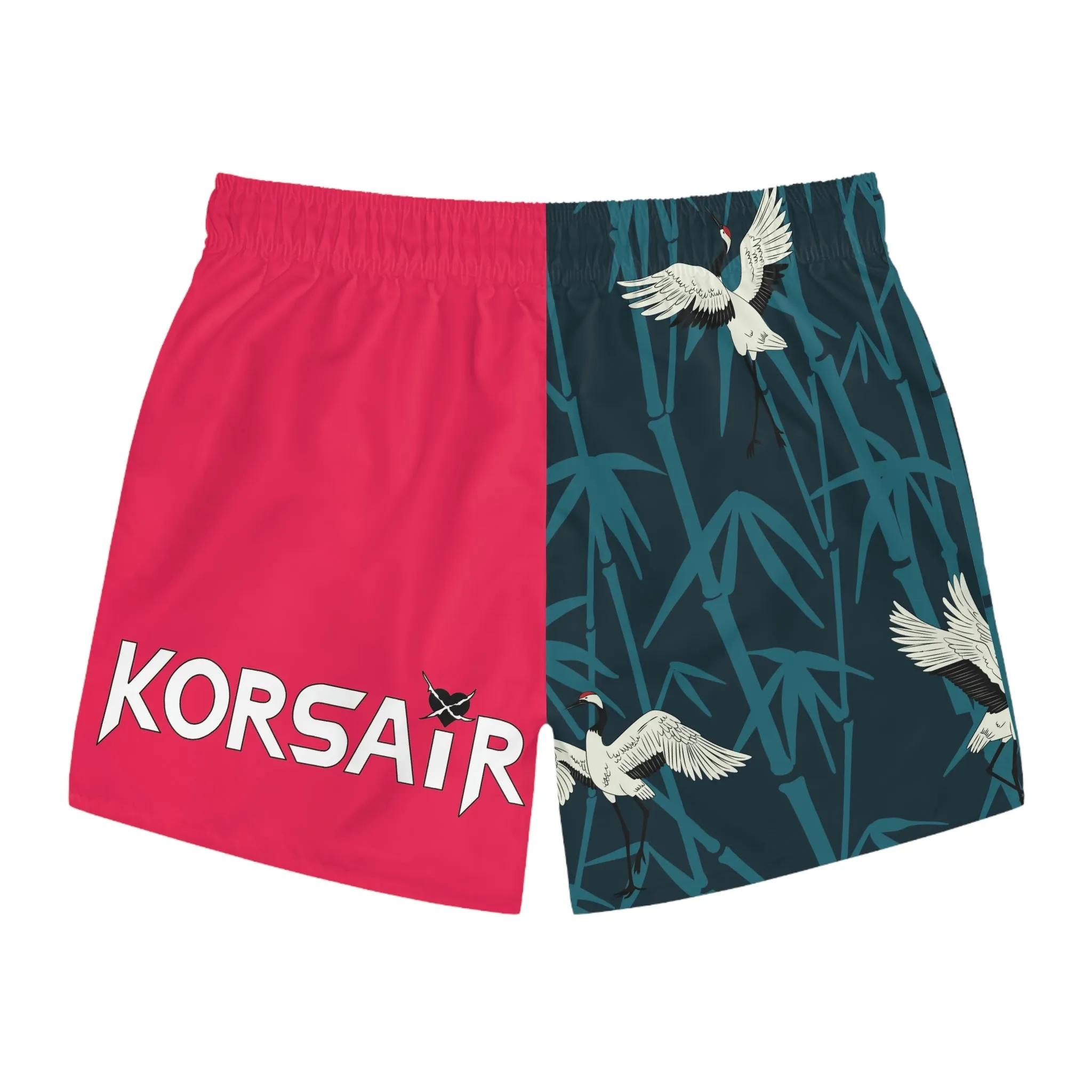 Red Crown Swim Trunks