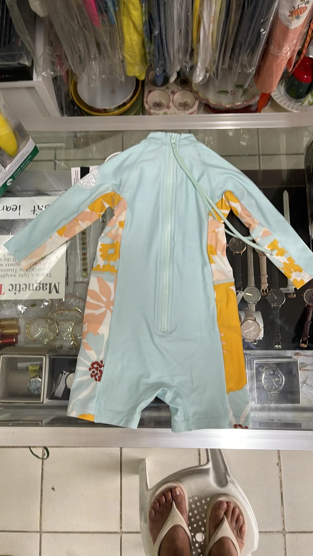 Rip Curl Girls' Mini Long Sleeve UV Springsuit(Size 1)