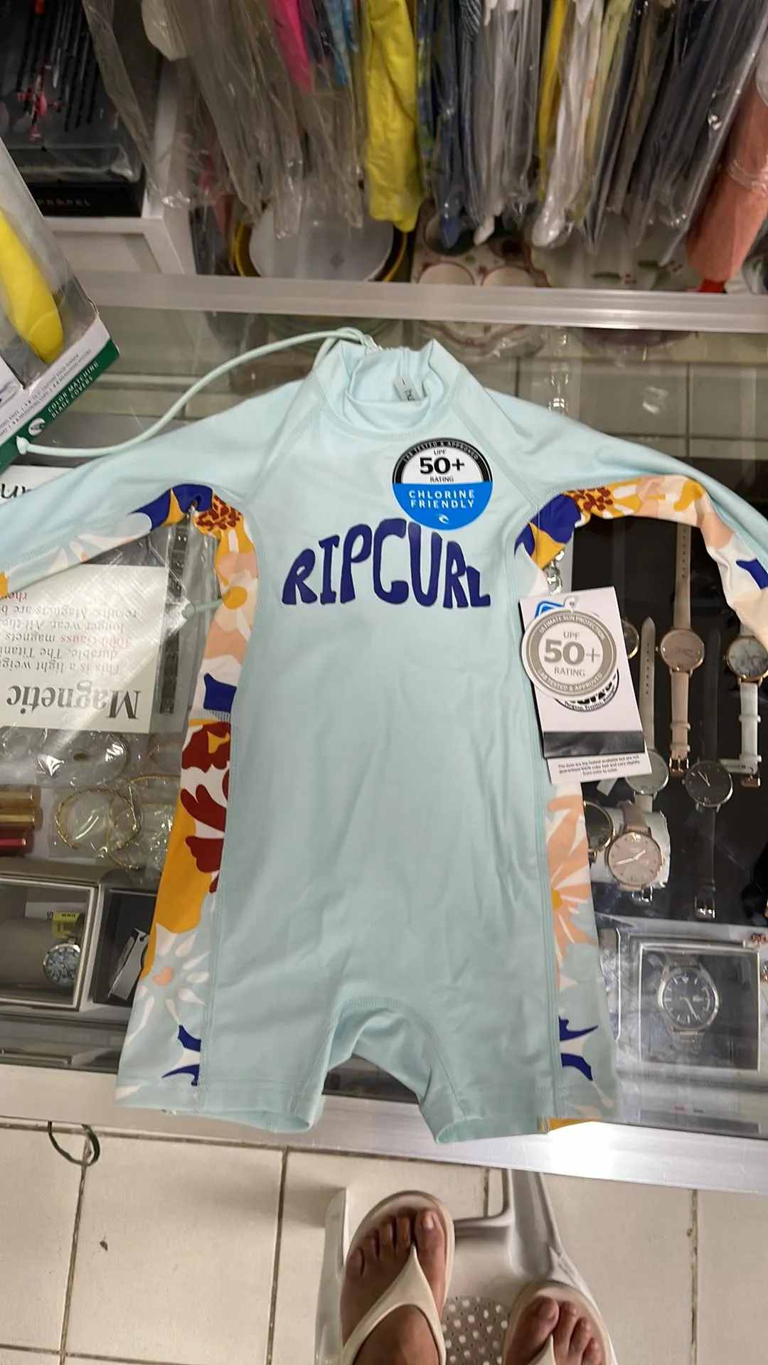 Rip Curl Girls' Mini Long Sleeve UV Springsuit(Size 1)