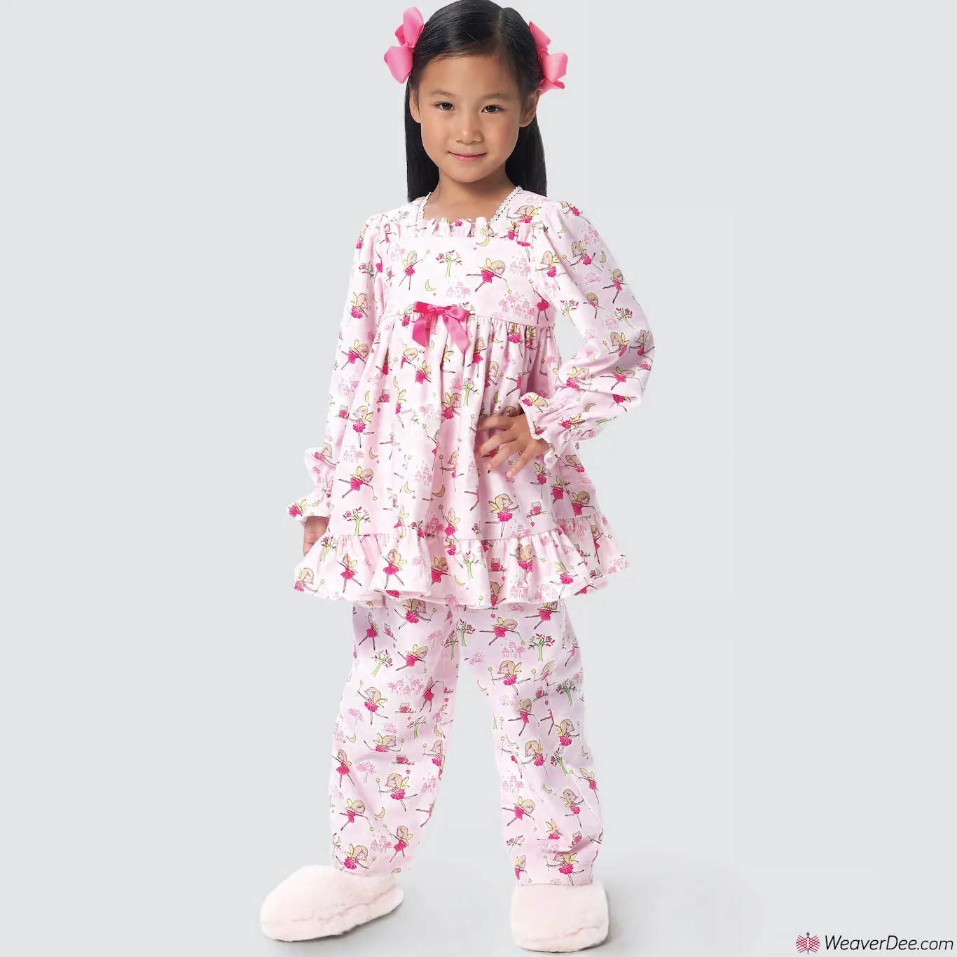 Simplicity Pattern S9204 Children's/Girls' Gathered Tops, Dresses, Gown & Pants