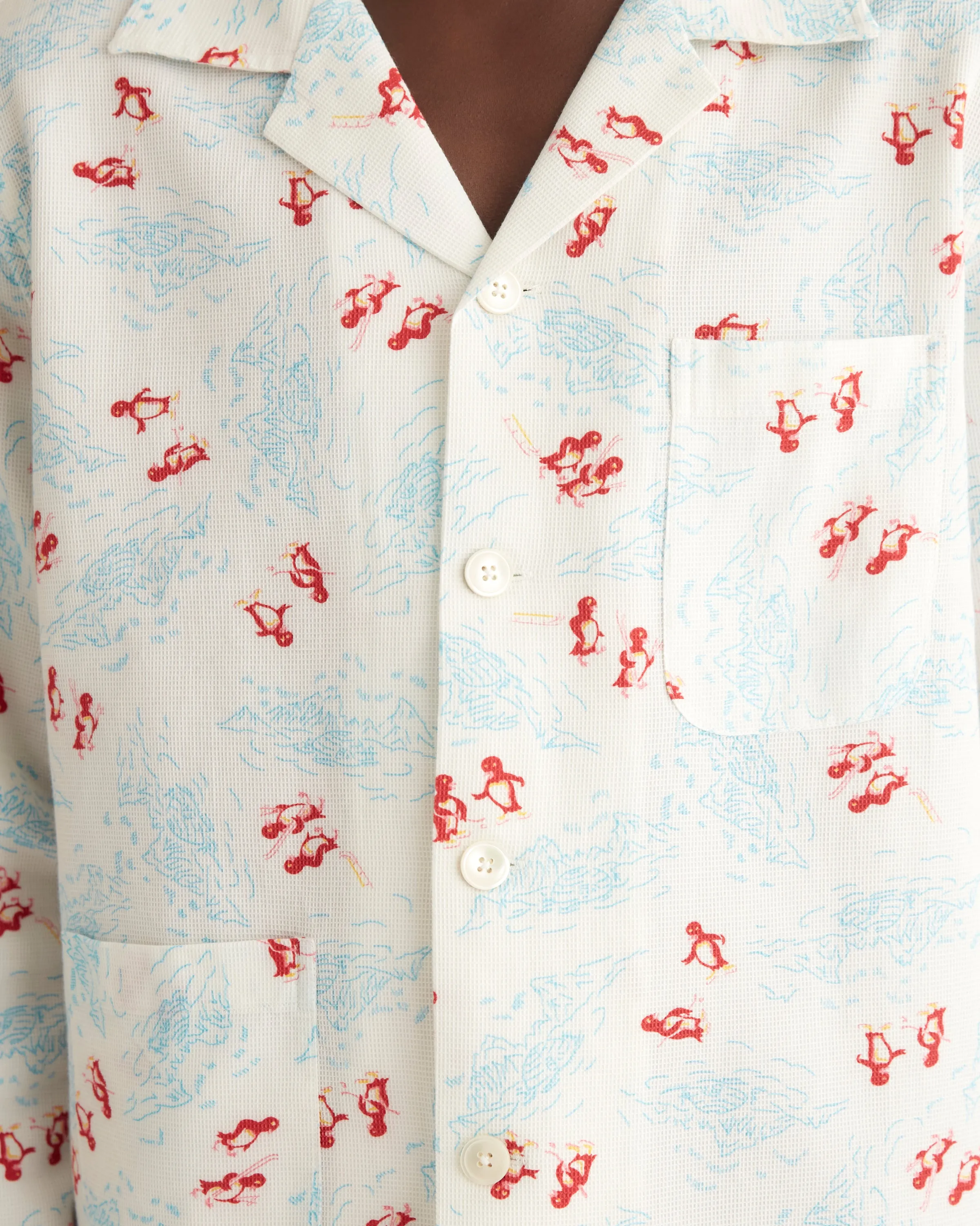 Skiing Penguins Long Sleeve Shirt